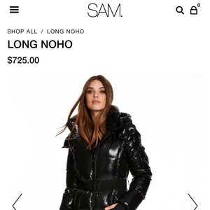SAM long puffer coat